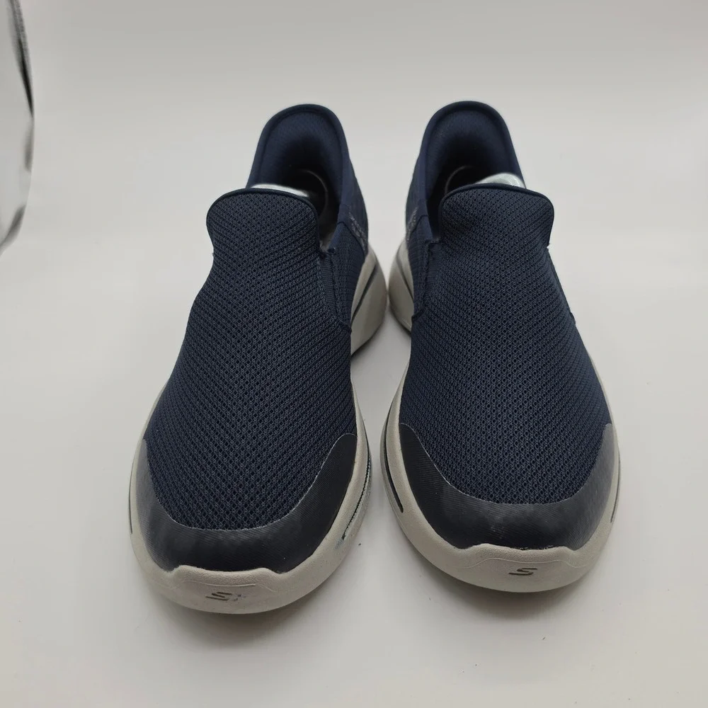 Skechers Shoes Mens 10 GoWalk Arch Fit Slip-Ins Navy Walk Hands-Free 216259